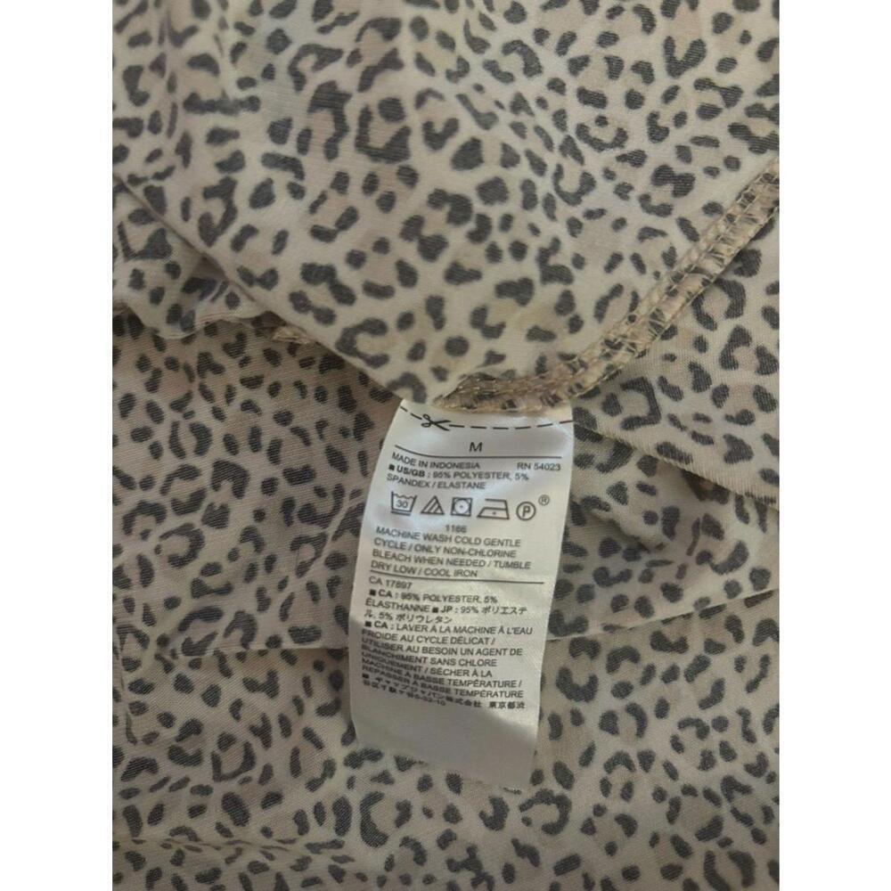 Banana Republic Long Sleeve Leopard Mini Dress Size Medium - Picture 9 of 10
